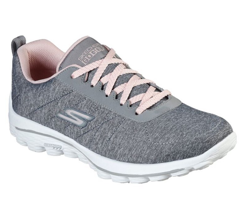 Skechers Dam Grå/Rosa Snörskor - Go Golf Walk Sport - Sverige (WEDFQ-8134)